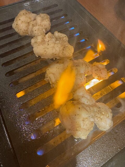 画像：ホルモンは塩もおすすめ！はまると沼のように塩1択！